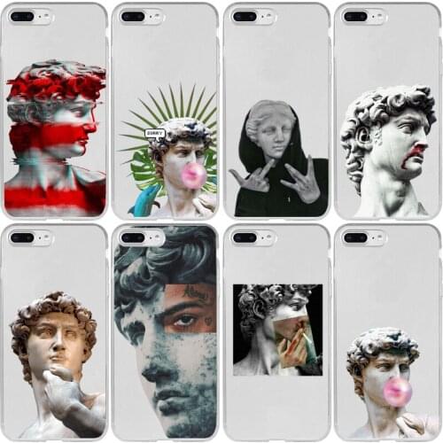 Funny David Statue Art Cover Case for Xiaomi Note 10 9 8 SE 9T Pro Lite Explorer