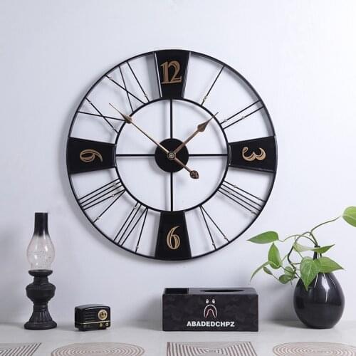 European Style Retro 60cm Digital Wall Clock Indoor Decoration Clock For Various Occasions Creative Home Wall Clock