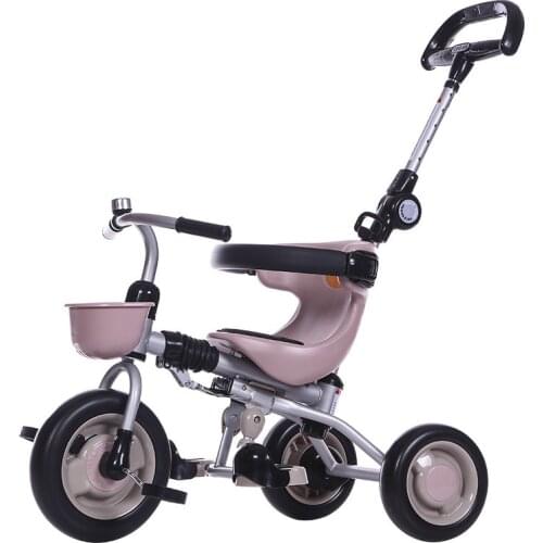 Childrens Bicycles 1-3-5 Years Old Boys and Girls Three-wheeled Stroller Simple Lightweight Folding Baby Stroller Toddler Bike