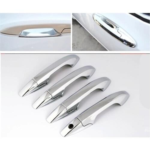 FUNDUOO For Honda City Aria 2009 2010 2011 2012 2013 2014 2015 New Chrome Car Door Handle Cover Trim Sticker auto accessories
