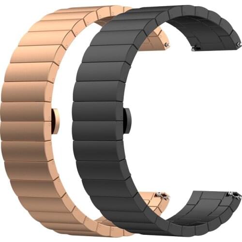 Gear S3 Frontier Metal Bracelet for Samsung Galaxy watch 46mm Gear S3 Classic Stainless steel watchband butterfly buckle strap