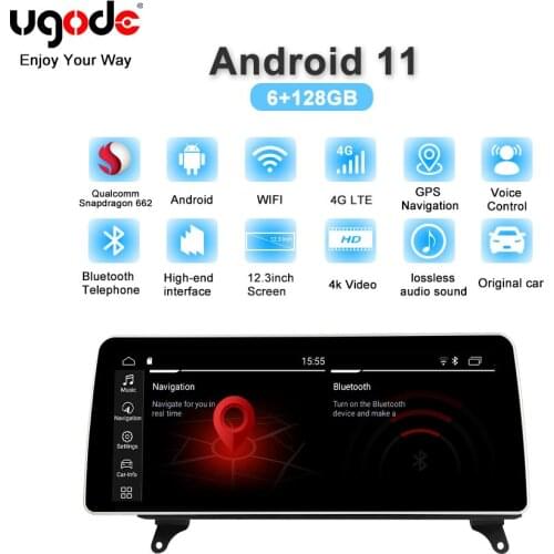 Ugode 12.3inch Android 10.0 Car Multimedia Player For BMW X5 Series E70 GPS Navigation