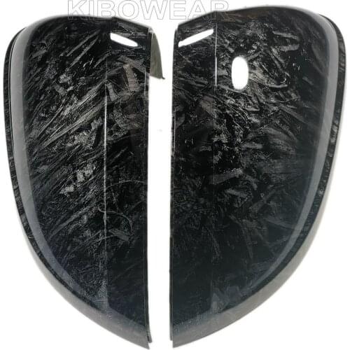 Pair for VW Passat B8 Variant Arteon Side Mirror Covers Caps ( Forged Carbon Look) 2016 2017 2018 2019