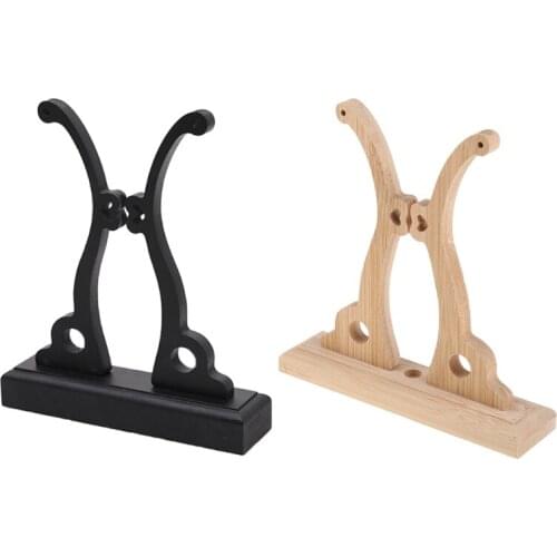 Chinese Hand Fan Stand Wood Sturdy Round Fan Display Base Decorative Stand Handy Fan Display Holder Round Hand Fan Au25 21