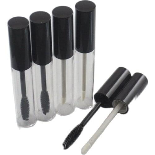 10ml clear plastic tube for lip gloss mascara eyeliner brush at nail skin care cosmetic packing