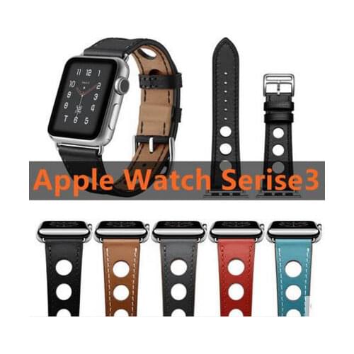 For Apple Watch Series 4 Newest Genuine Leather Watch Band Wrist Strap For Apple Series 3 2 1 herm Watchbands 40-44mm Bracelet