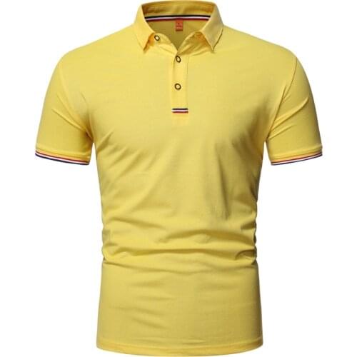 Short sleeve polo shirt men casual fashion Business polo shirt summer cozy lapel men polo shirts cotton