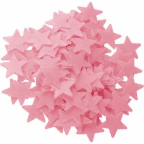 Super bright luminous star stickers luminous wall stickers childrens room fluorescent stickers bedroom 3d stereo wall stickers