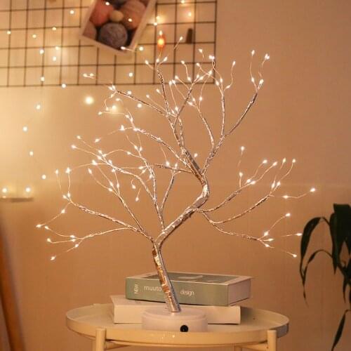 LED Christmas Night Lamp for Home Bedroom Decor Indoor Lighting Childrens Gift Tree Lamps Battery Powered Luminary Night Light