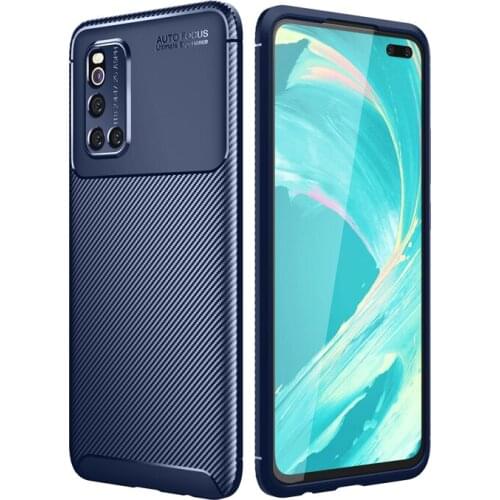 Ultra Slim Carbon Fiber Shockproof Phone Case for VIVO V19 Frosted Concise Anti-Scratch Protective Rubber Case