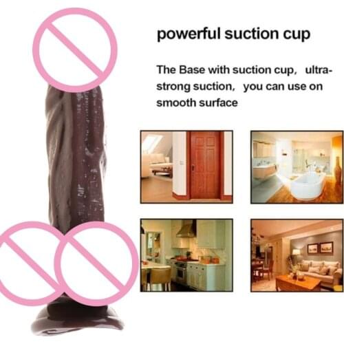 50LF Waterproof Realistic Dildo with Suction Cup for Lesbian Couples Adult Masturbating Plug Butt Pleasure Sex Toys