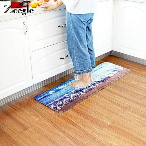 Zeegle 3D Printed Door Mat For Entrance Door Hallway Rugs Anti-slip Floor Mats For Kitchen Bedroom Carpets Absorbent Bedside Rug