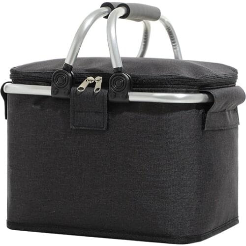 Womens Insulated Lunch Bag with Aluminium Foil and Thickened Handle Large Capacity Portable Waterproof Picnic Bag jlrr