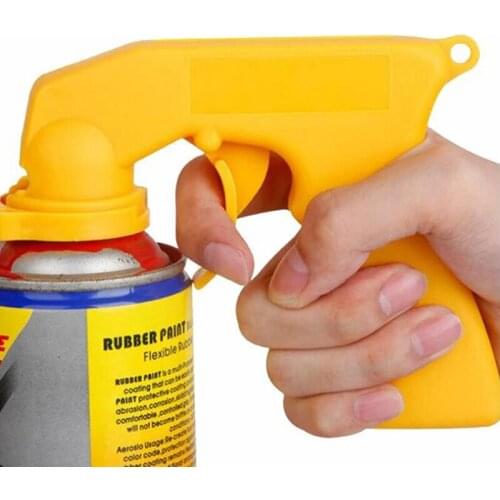 1Pc Spray Adaptor Aerosol Spray Gun Handle with Full Grip Trigger Locking Collar Professional Spray Paint Equipment