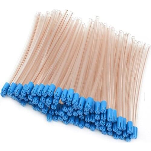 100PCS Dental Disposable Saliva Ejector Suction Tips Aspirator Nozzles Galvanized Suction Tube Teeth Whitening Oral Hygiene