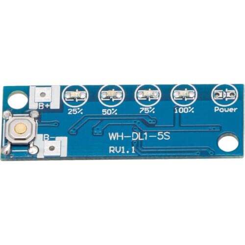 1s Lithium Charging Battery Capacity Percent Level LED Indicator WXTC