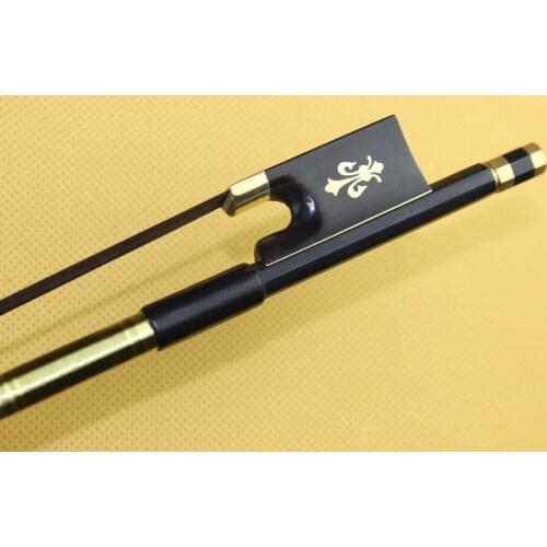 8 pcs new professional black Carbon fiber violin bows 4/4 good balance
