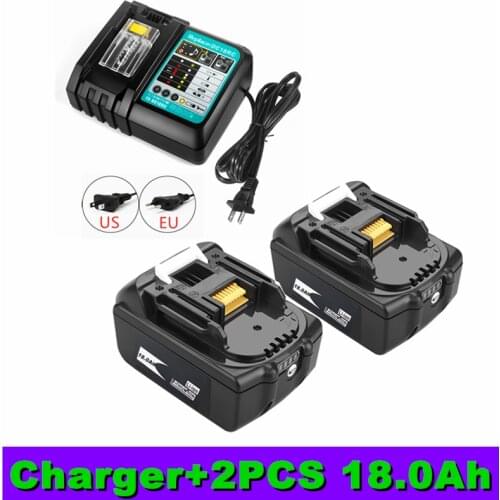 18V 18Ah Brushless Cordless Electric Impact Wrench Rechargeable Power Tools Battery Compatible for Makita Drillpro 18V Battery