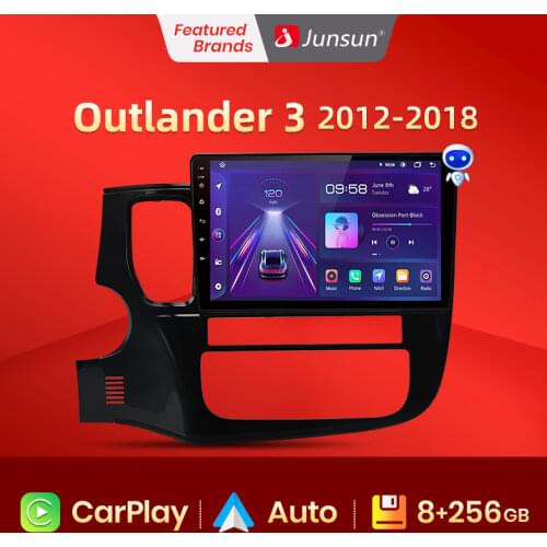 Junsun V1 2G+32G Android 10.0 DSP For Outlander 3 2012-2018 Car Radio Multimedia Video Player Navigation GPS RDS 2 din dvd