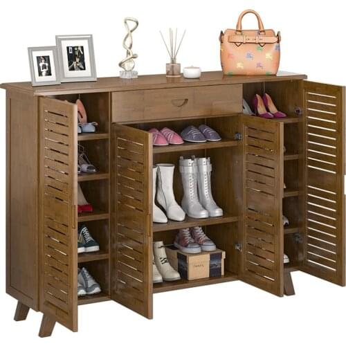 Household shoe cabinet large capacity porch cabinet multi-layer dust-proof storage cabinet Nordic economic hall cabinet