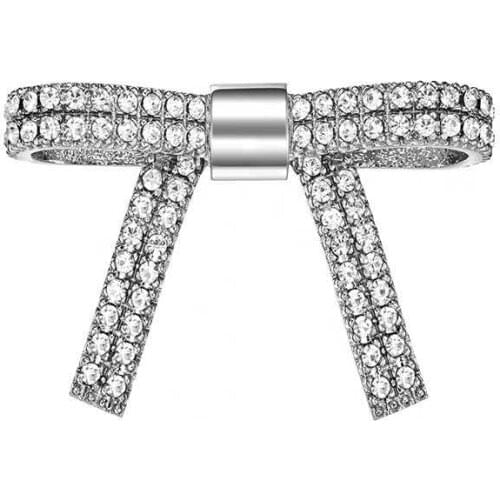 Classic Exquisite Female Golden Shining Crystal Bowknot Rhinestones Pins for Women Wedding Bouquets Jewelry Gifts Accessories