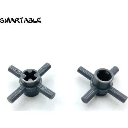 Smartable Connector With Cross Handle Building Blocks MOC Parts Learning Toys For Kids Compatible 48723 City 40pcs/lot