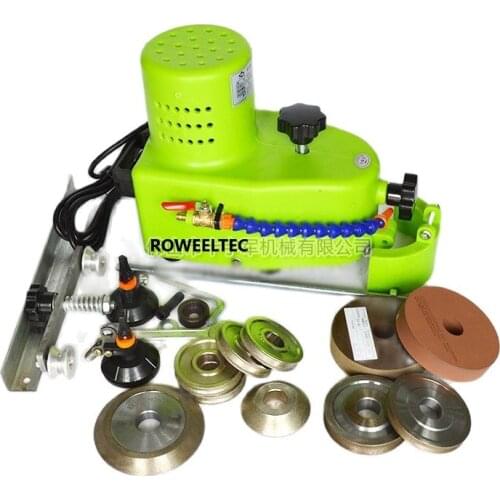 Small portable glass grinding machine can grinding glass straight edge, round edge,hypotenuse tile edging machine 110V/220V ATT