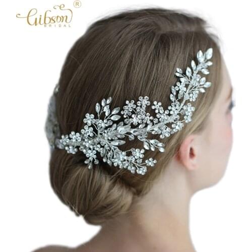 Delicate Rhinestone Crystal Bridal Hair Clip Crown Headband Women Fashion Wedding Tiara Headpiece