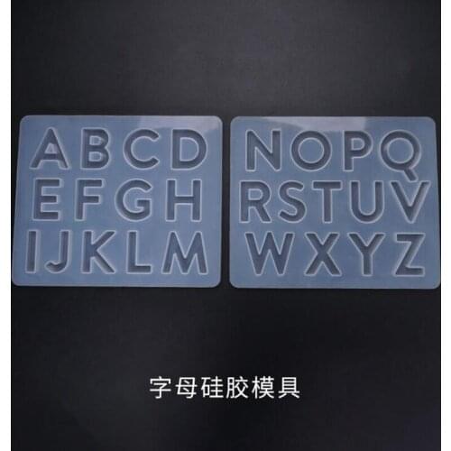 New transparent silicone mold resin whole board letter decoration silicone mold DIY handmade jewelry decoration silicone mold