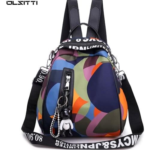 New Multifunction Backpack for Women 2021 Waterproof Oxford Bagpack Female Anti Theft Schoolbag for Girls Sac A Dos Mochila