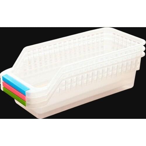 Wholesale Refrigerator Organizer Trays Bins Pantry Cabinet Storage Box Fridge Fruits Vegetables Containers Storage Baskets
