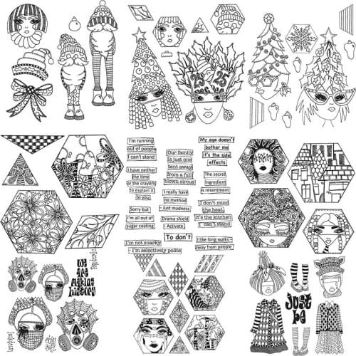 7x8.5inch Transparent Silicone Clear Stamp for Scrapbooking Soft Stamp DIY Handmake Crafts Photo Craft Decoration