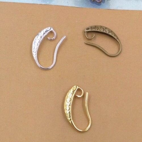 REGELIN FishVintage Silver/Gold Plated Earrings Wires Hook For Women 10pcs/lot earring for DIY Jewelry Accessories Wholesale