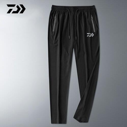 Daiwa Men Quick Drying Fishing Clothing Pants Ultrathin Ice Silk Sunscreen Anti-UV Breathable Fishing Pants Clothes