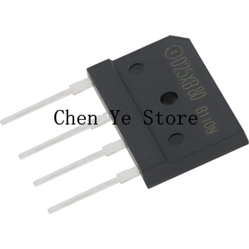 Free Shipping 100%NEW D25SBA80 KBJ2510 KBJ1510 GBU806 GBU406 GBU606 GBU808 GBU810 25A 15A 1000V 8A 800V DIP-4 Bridge Rectifiers