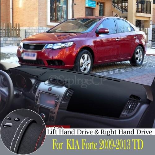High-quality leather instrument panel protection pad and light-proof pad for KIA Forte 2009 2010-2013 TD car styling accessories