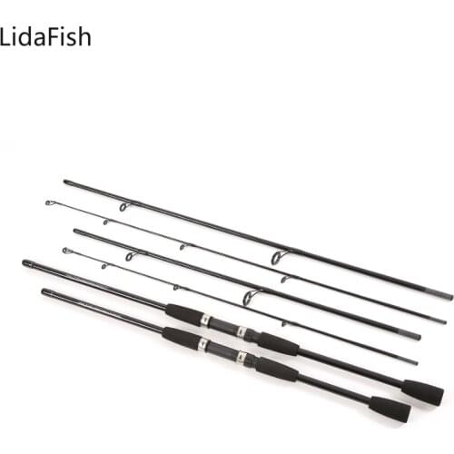 1.8m 2.1 Ultra light casting spinning Lure fishing rod 3 section Carbon Fiber Travel Pole M power fast fishing Rod