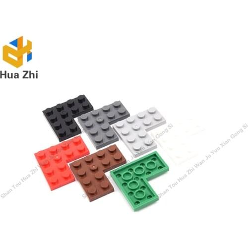 "Building Blocks Parts 2639 10PCS Plate 4 x 4 Corner LEGOING MOCS Education"