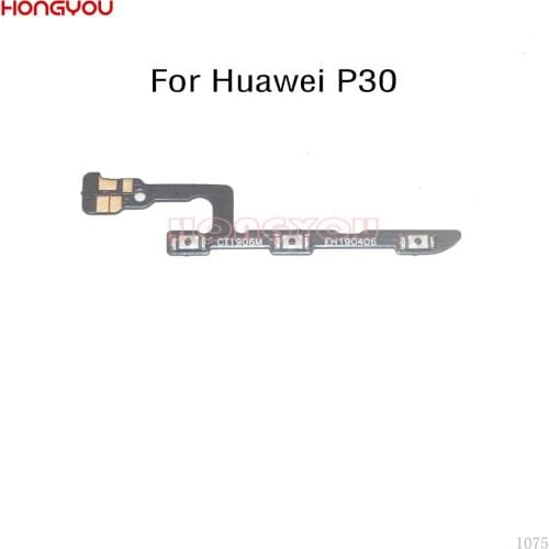 10PCS/Lot For Huawei P30 Power Button On / Off Volume Up / Down Mute Switch Key Flex Cable