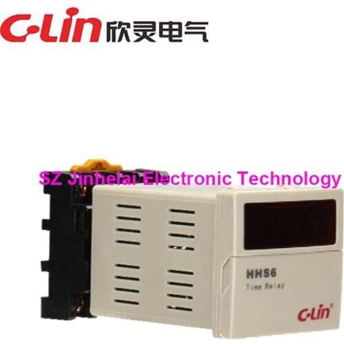 100%New and original HHS6 (JSS48A) C-Lin Time relay AC380V, AC220V, DC24V (attached Base support)