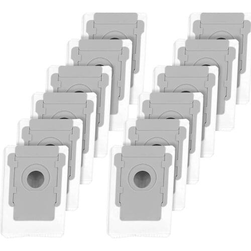 12 Pcs Replacement Vacuum Bags Automatic Dirt Disposal Bags Dust Bags Compatible for IRobot Roomba I7 I7+ I7 Plus Vacuum