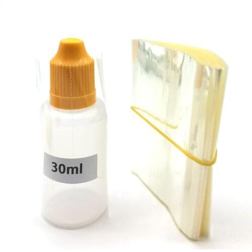 200pcs/lot PVC Shrink Wrap Film for 30ml PE/PET Plastic Bottle Eye Drop Bottles Heat Shrink Film Shrink Seal