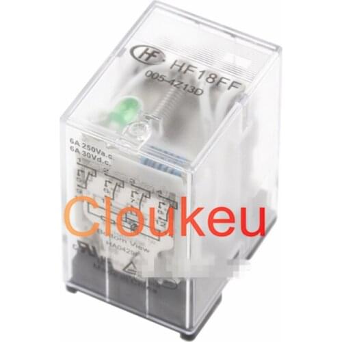 25Pcs Relay JQX-18FF- HF18FF-005 024 A220-4Z13D 5V 12V 24V 5A 14pin