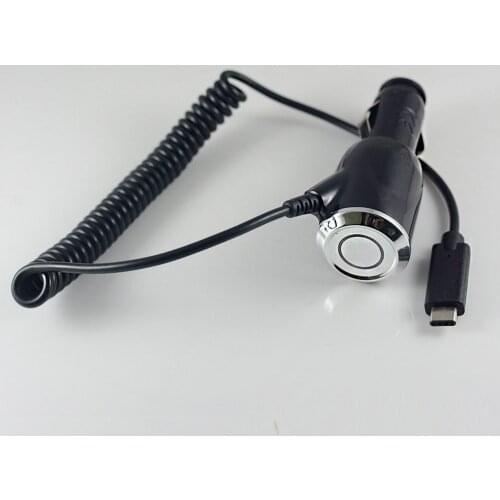 Type-C Car Charger 2A Retractable Coiled Flex Cable Car Cigarette Slot Charge For SAMSUNG Huawei P9 Xiaomi Redmi OnePlus 2 USB-C