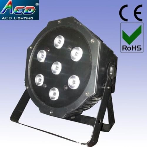 Free shipping sale off 7X10W 4IN1 RGBA mulit color 70w led plastic house mini par 64 stage lighting 10pcs/fly case
