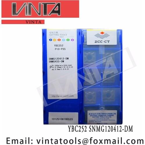 Free shipping high quality 10pcs/lots YBC252 YBC251 SNMG120412-DM cnc carbide turning inserts