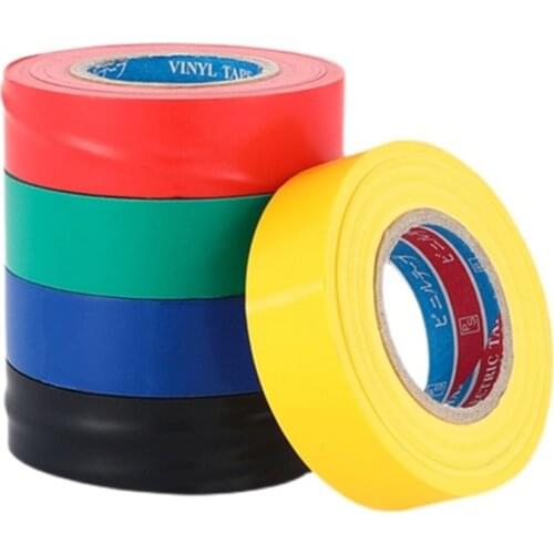PVC color tape color plastic tape non stick non stick insulating wire winding tape waterproof flame retardant electrical tape