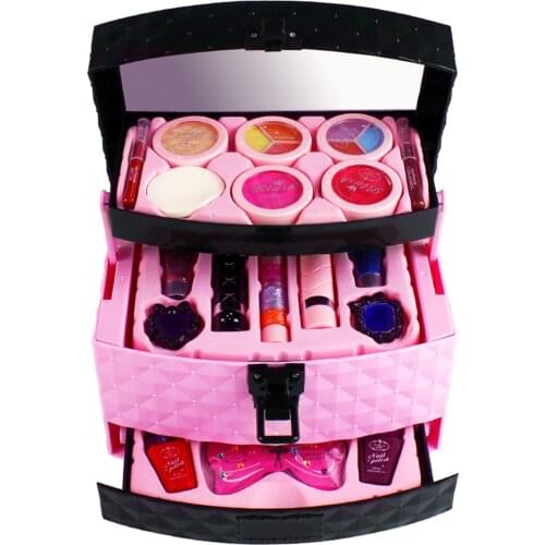 Girls Makeup Kit for Kids Washable Fashion Makeup Set Girls Play Cosmetics Set For costume party, birthday party