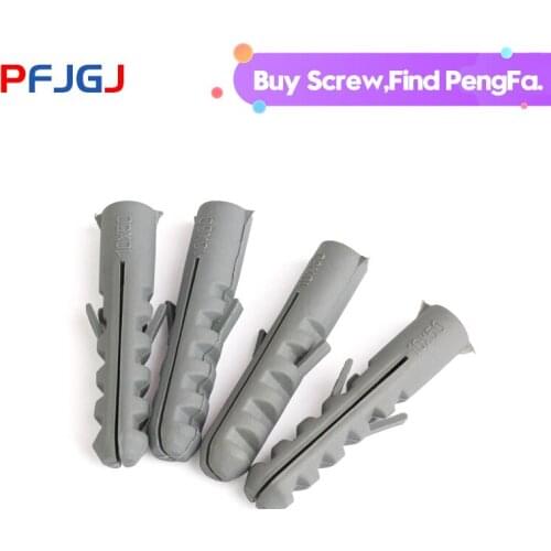 Peng Fa Fish-type nylon expansion nail white plastic pipe nylon expansion plug ash pipe M8M10M12M14