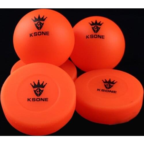 Roller Road Hockey Round No-Rebound Ball Street Ice Hockey Training Practice Orange Color Hockey Puck